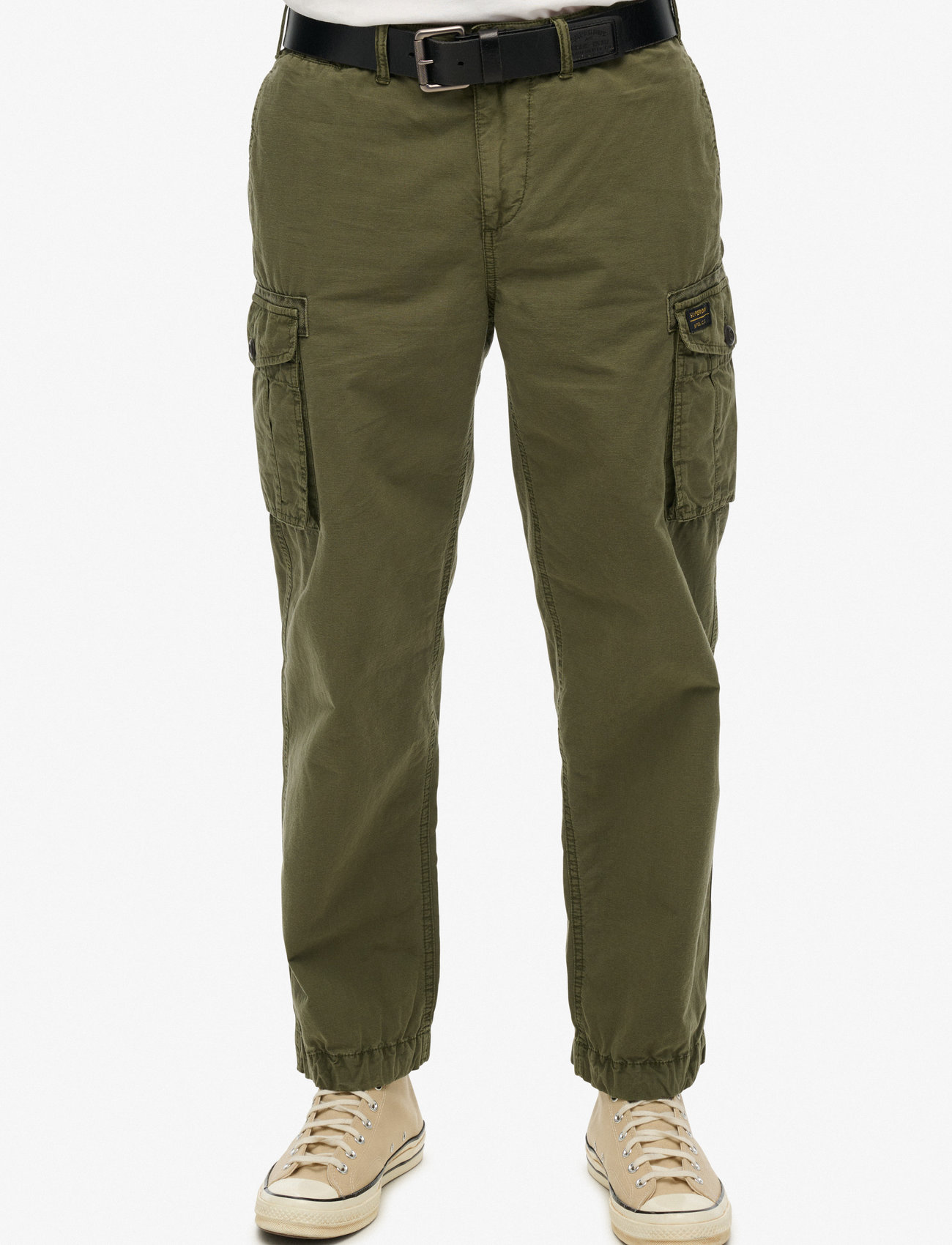 Superdry - PARACHUTE LIGHT CARGO PANT - sügisesed riided - chive green - 3
