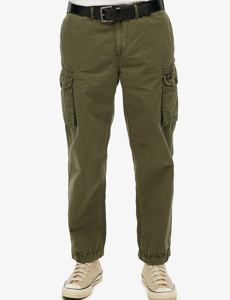 Superdry - PARACHUTE LIGHT CARGO PANT - chive green - 3