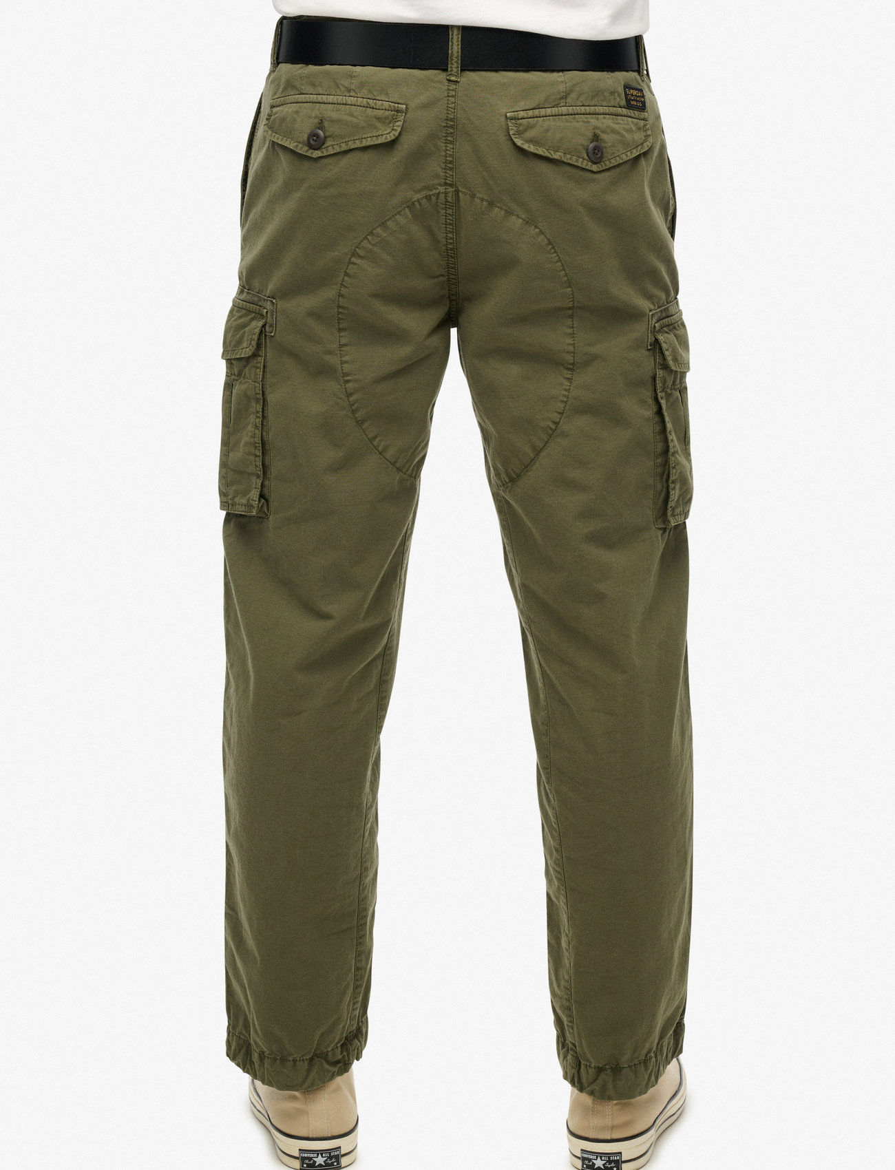 Superdry - PARACHUTE LIGHT CARGO PANT - sügisesed riided - chive green - 4