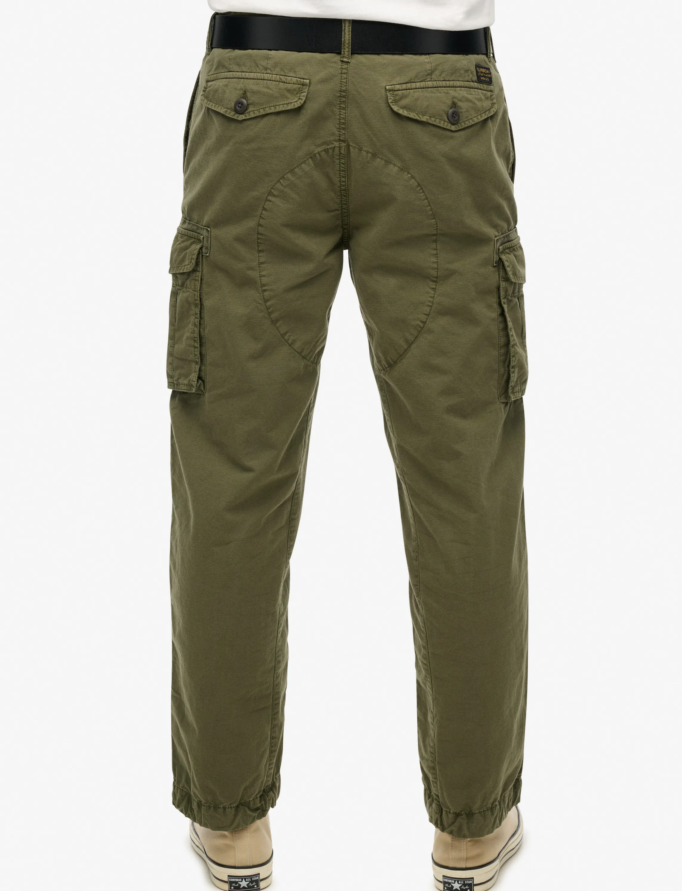 Superdry - PARACHUTE LIGHT CARGO PANT - cargo pants - chive green - 4