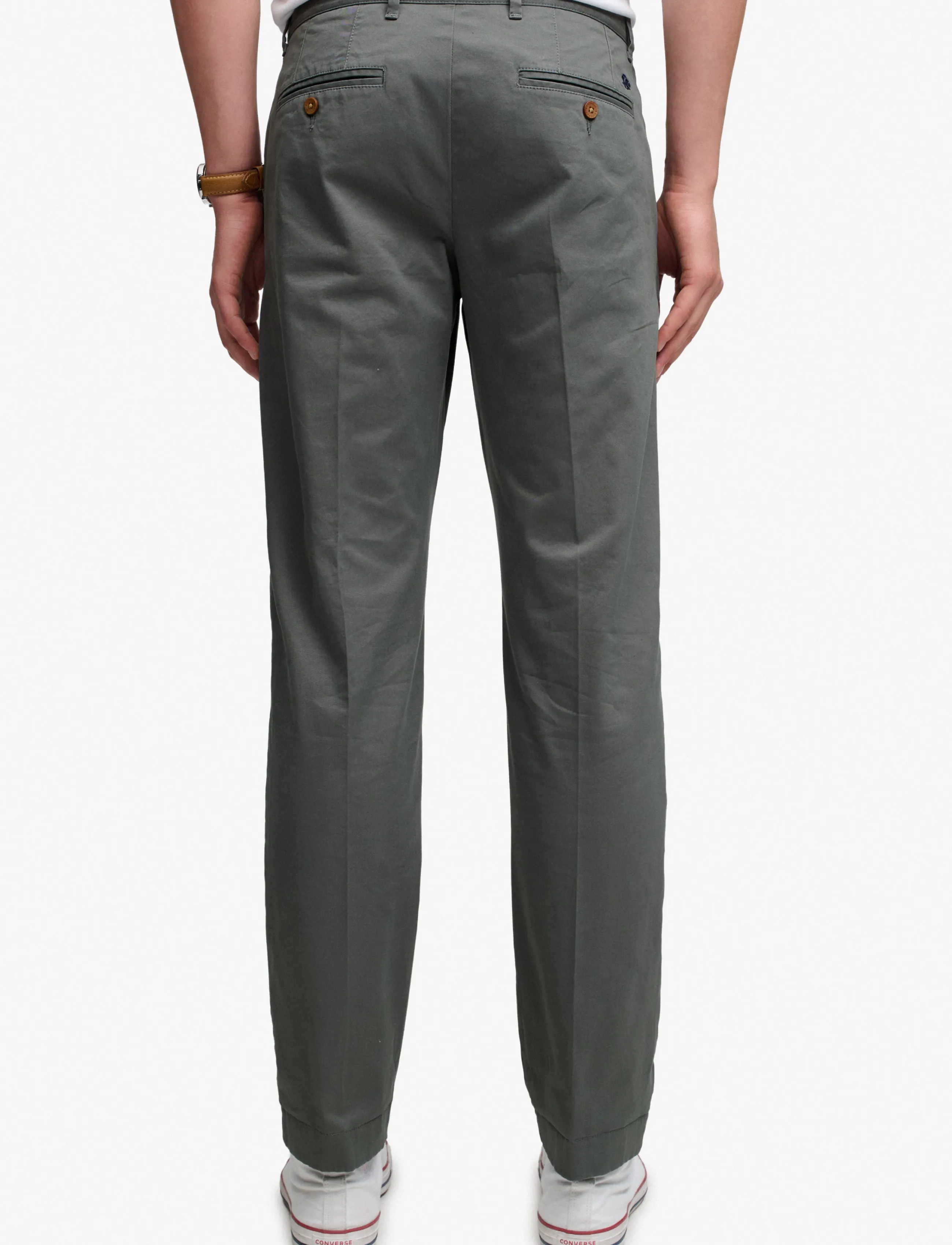 Superdry - PREMIUM REGULAR CHINO - chino-püksid - balsam green - 2