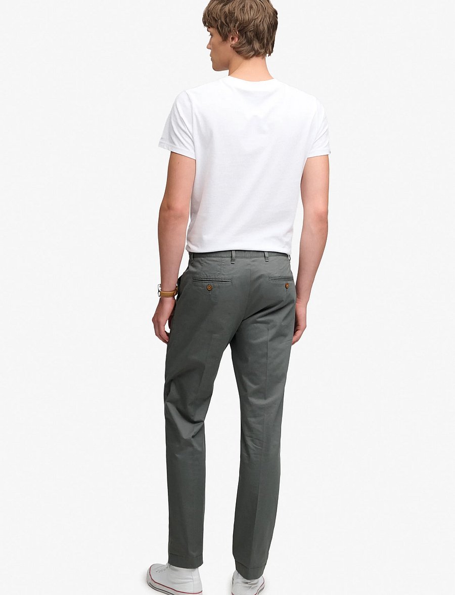 Superdry - PREMIUM REGULAR CHINO - chino-püksid - balsam green - 5