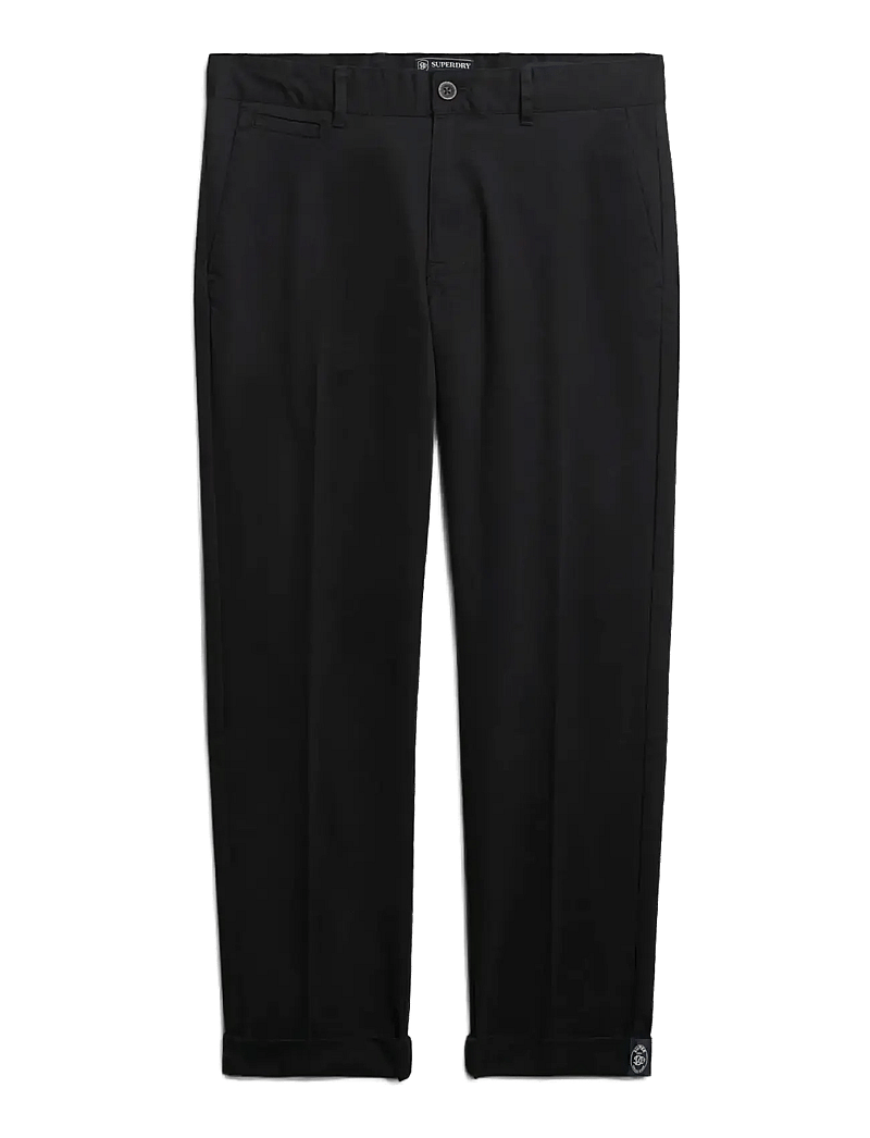 Superdry - PREMIUM REGULAR CHINO - chinos - black - 1
