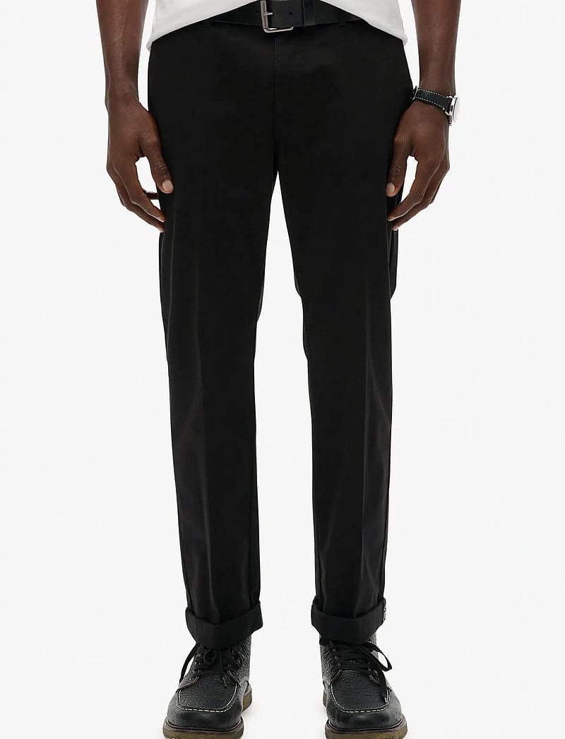 Superdry - PREMIUM REGULAR CHINO - chinos - black - 2