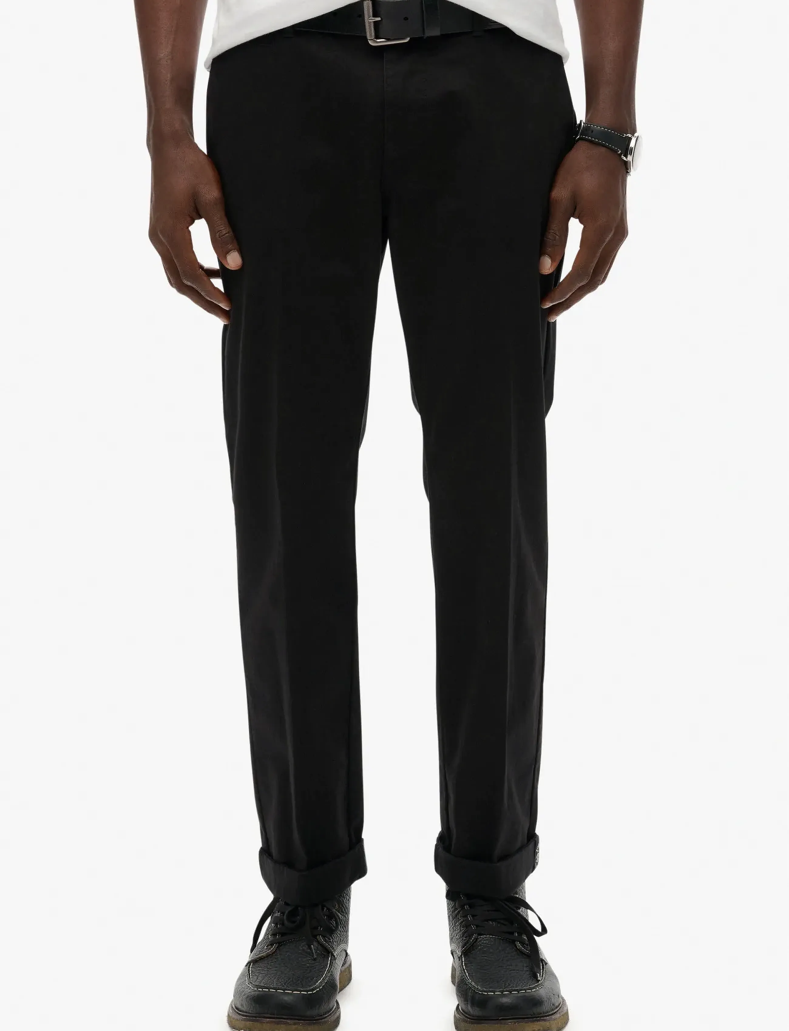 Superdry - PREMIUM REGULAR CHINO - chinos - black - 2