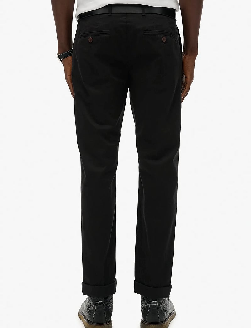 Superdry - PREMIUM REGULAR CHINO - chinos - black - 3