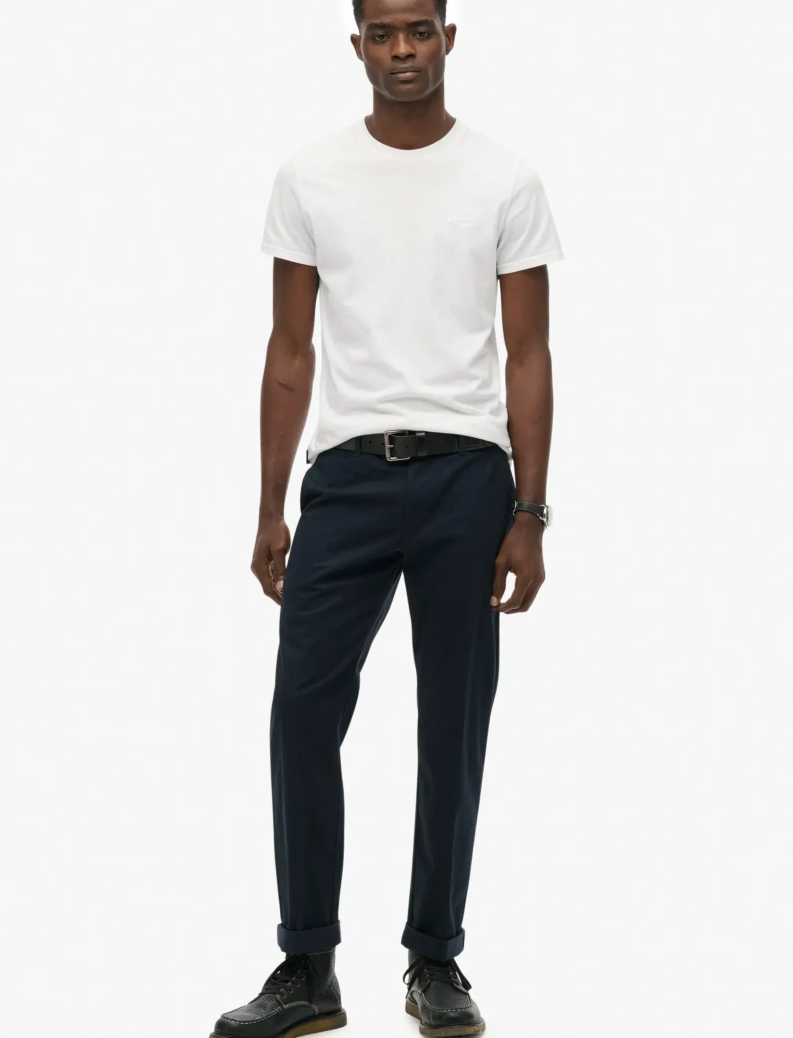 Superdry - PREMIUM REGULAR CHINO - chino püksid - eclipse navy - 0