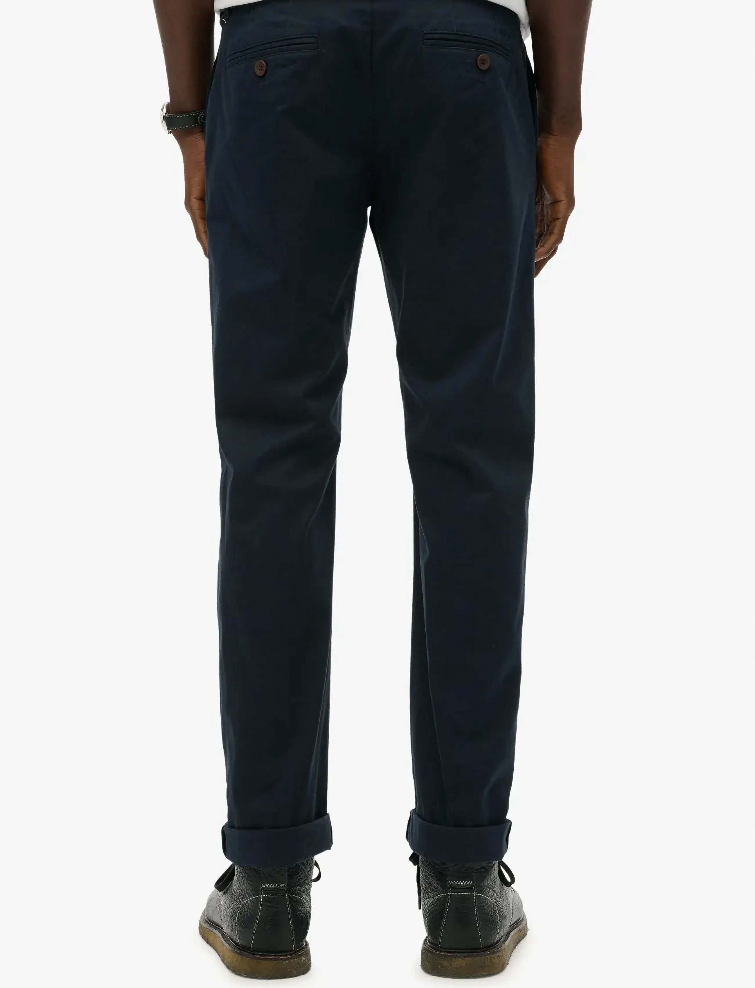 Superdry - PREMIUM REGULAR CHINO - chino püksid - eclipse navy - 4