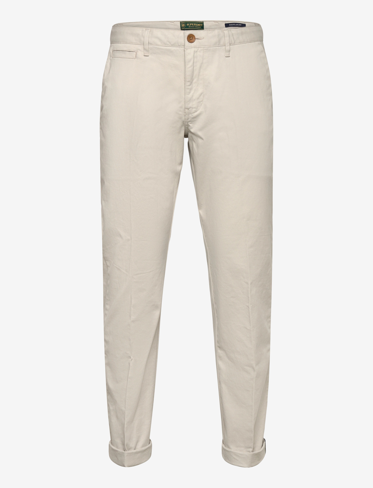 Superdry - PREMIUM REGULAR CHINO - chino püksid - rainy day grey - 1