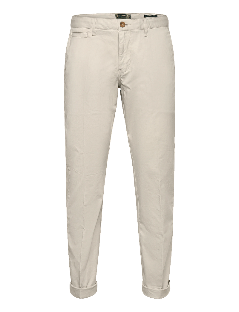 Superdry - PREMIUM REGULAR CHINO - chino püksid - rainy day grey - 1