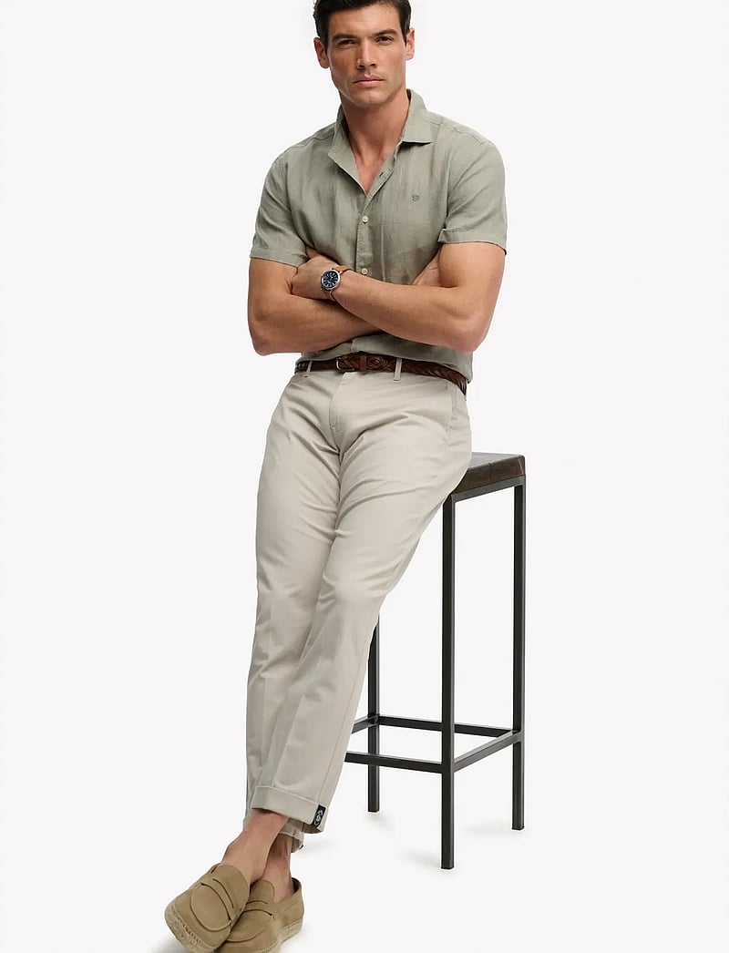 Superdry - PREMIUM REGULAR CHINO - chino püksid - rainy day grey - 5