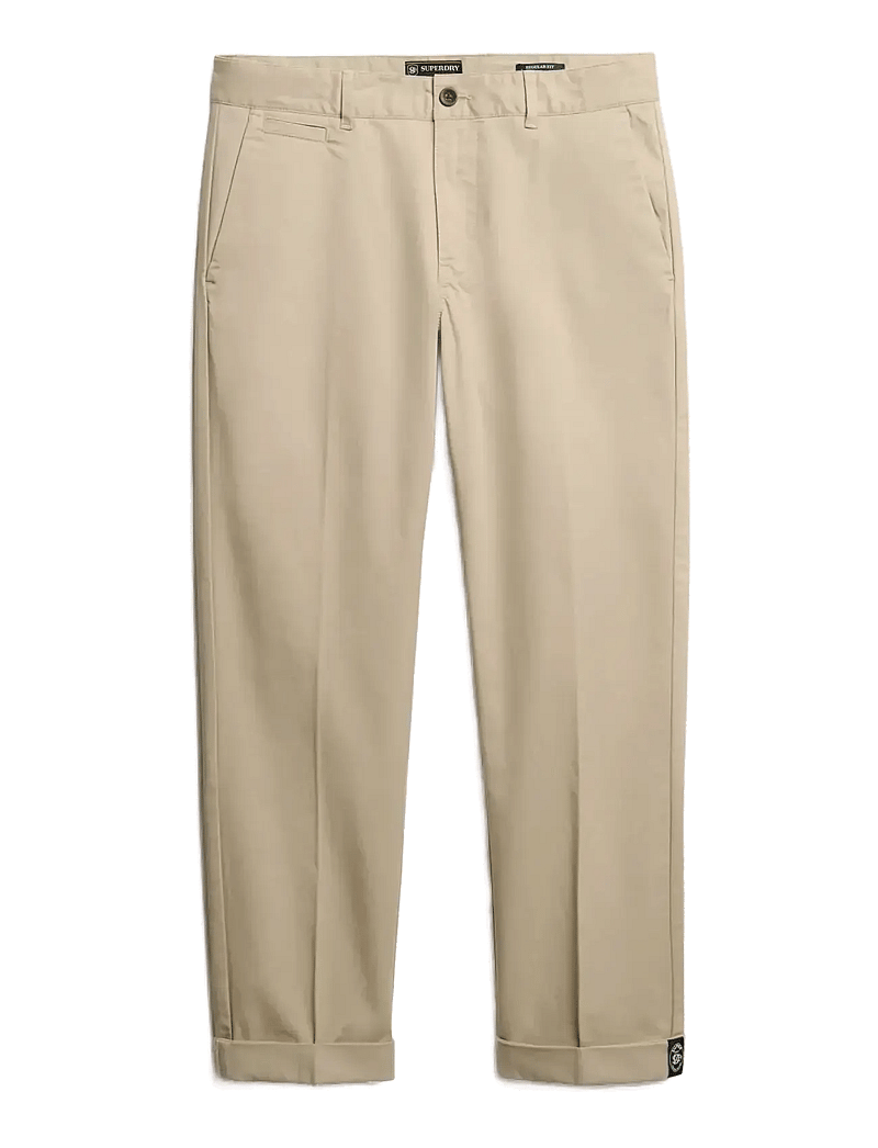 Superdry - PREMIUM REGULAR CHINO - chino püksid - sandstone brown - 1