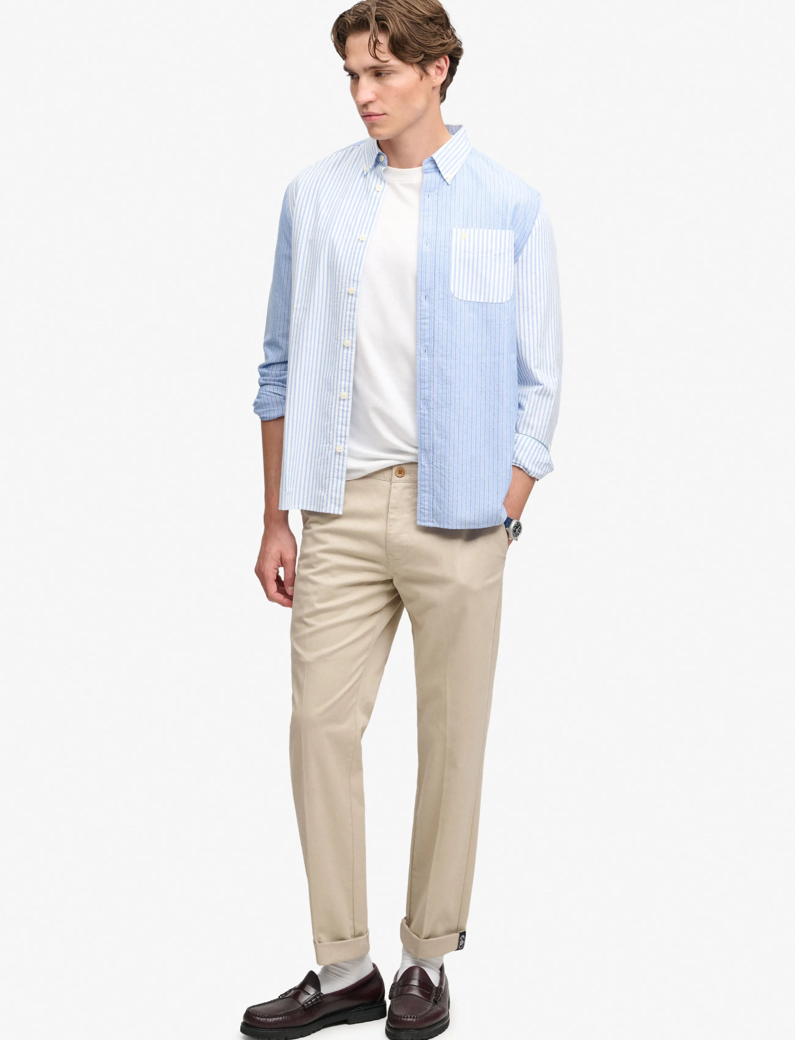 Superdry PREMIUM REGULAR CHINO - Chinos - SANDSTONE BROWN / beige