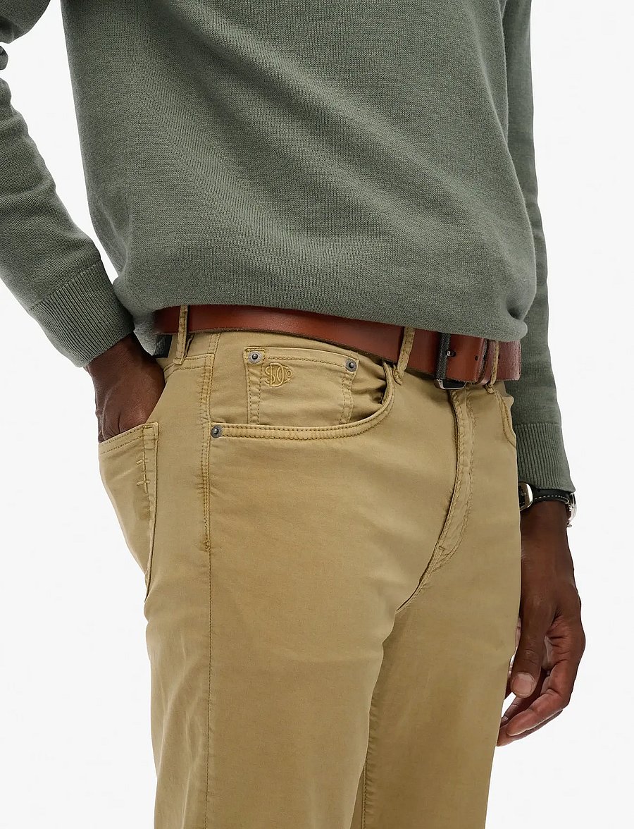 Superdry - MERCHANT SATEEN 5 POCKET PANT - regular jeans - american beige - 3