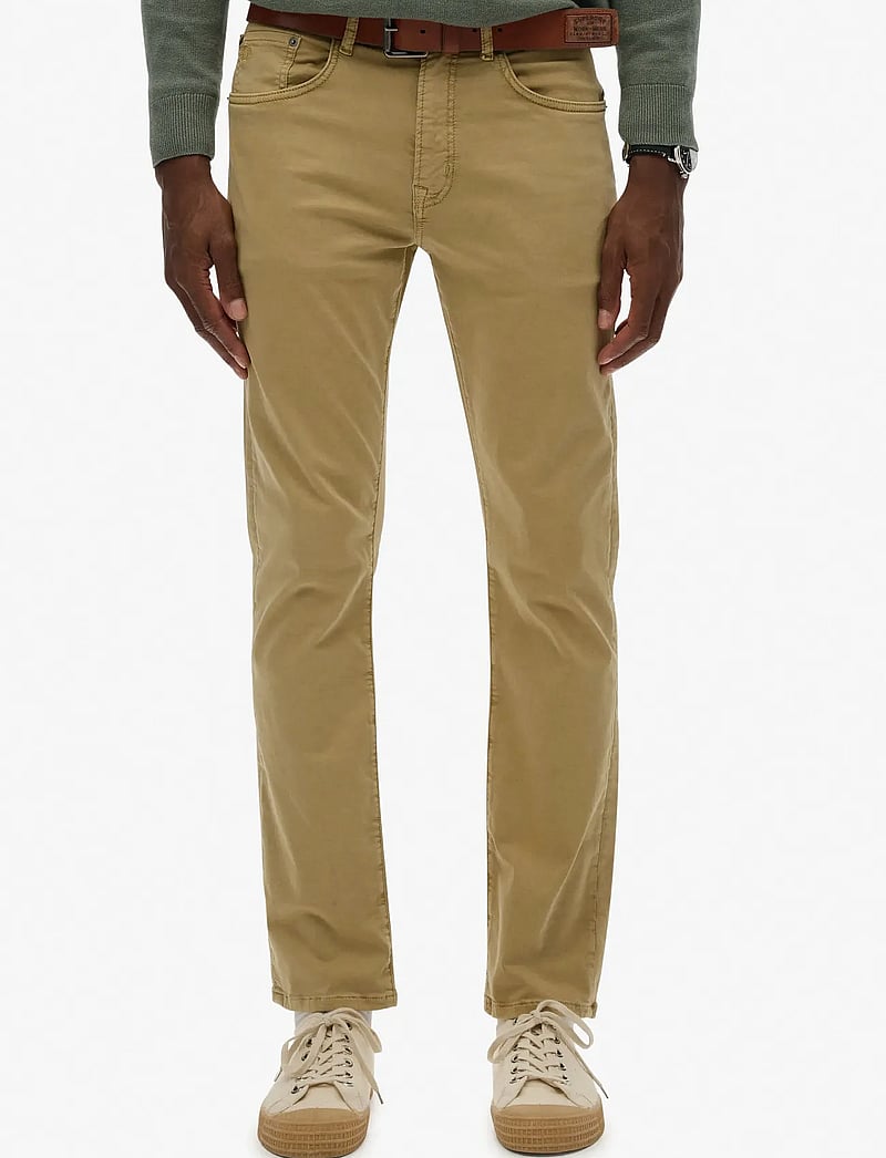 Superdry - MERCHANT SATEEN 5 POCKET PANT - regular jeans - american beige - 5