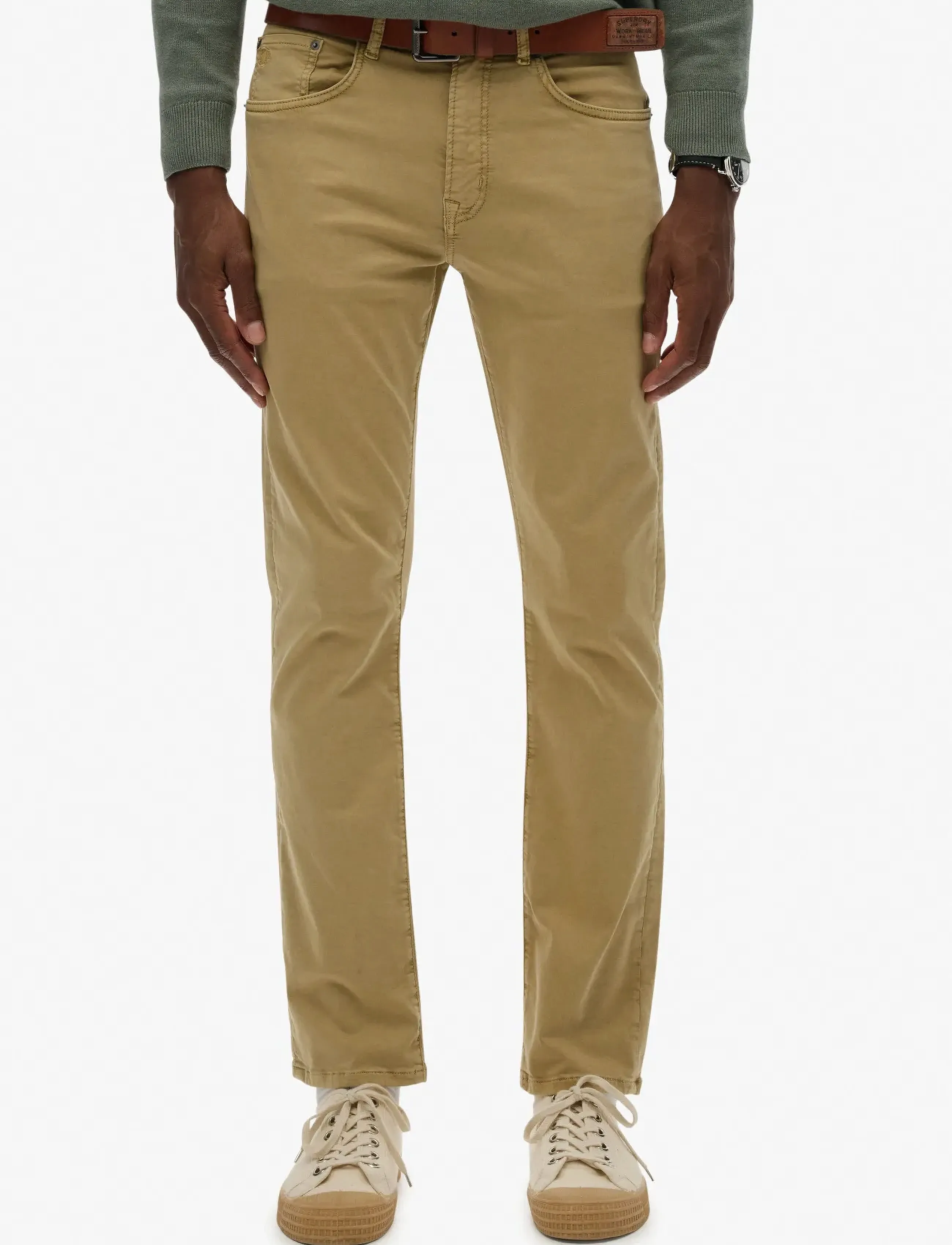 Superdry - MERCHANT SATEEN 5 POCKET PANT - regular jeans - american beige - 5
