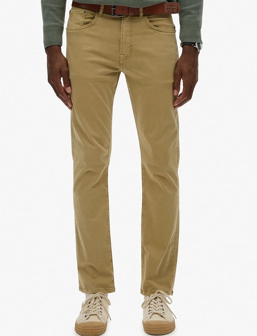 Superdry - MERCHANT SATEEN 5 POCKET PANT - regular jeans - american beige - 5