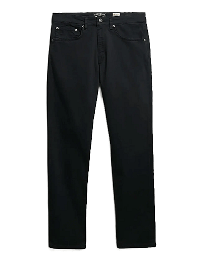 Superdry MERCHANT SATEEN 5 POCKET PANT - Normale Jeans - BLACK / black