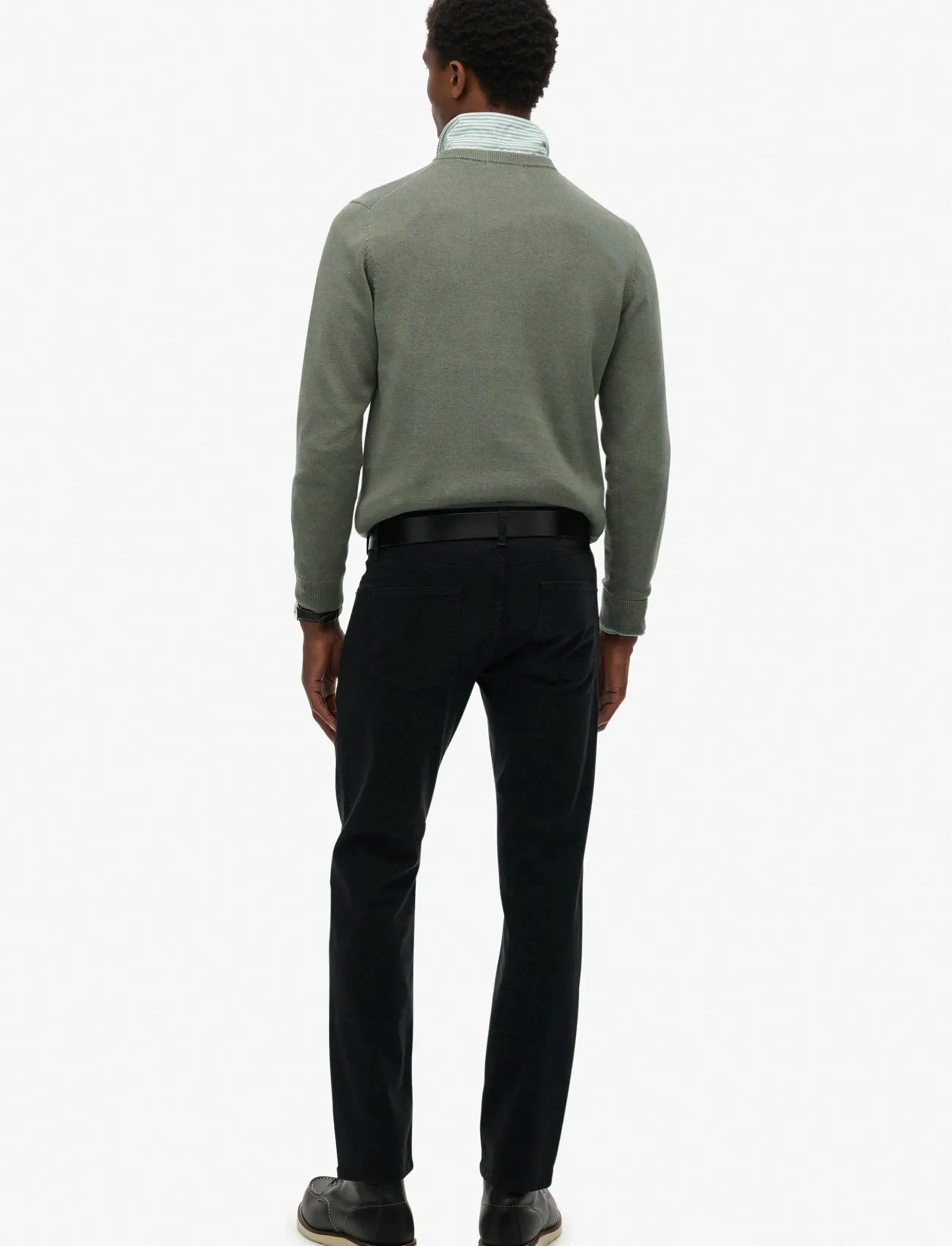 Superdry - MERCHANT SATEEN 5 POCKET PANT - regular piegriezuma džinsa bikses - black - 2