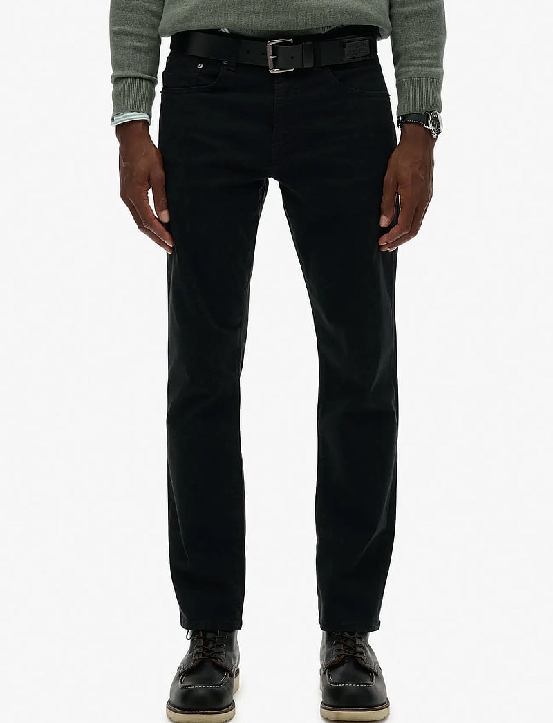 Superdry - MERCHANT SATEEN 5 POCKET PANT - regular jeans - black - 5