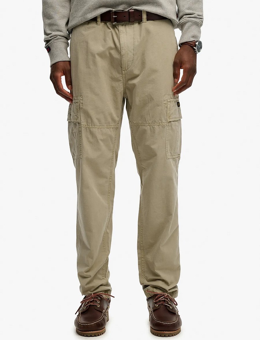 Superdry - RIPSTOP LIGHT CARGO PANT - cargobroeken - abbey stone - 0