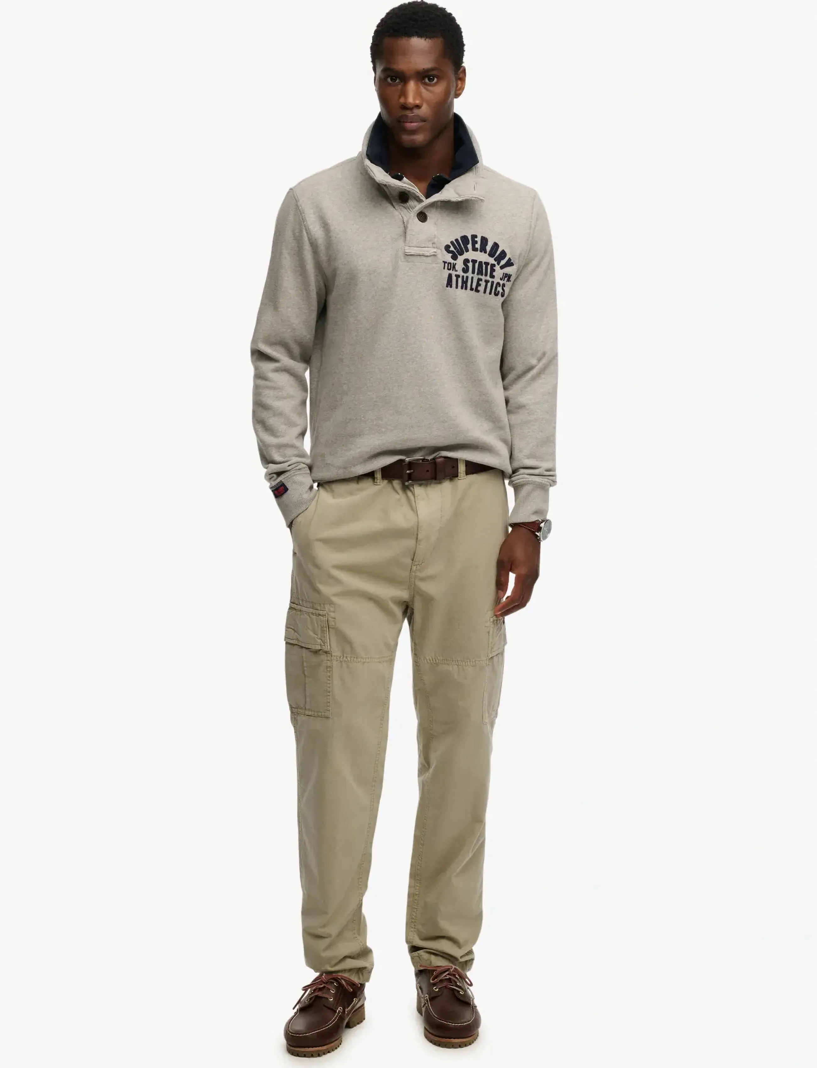 Superdry - RIPSTOP LIGHT CARGO PANT - cargobroeken - abbey stone - 3