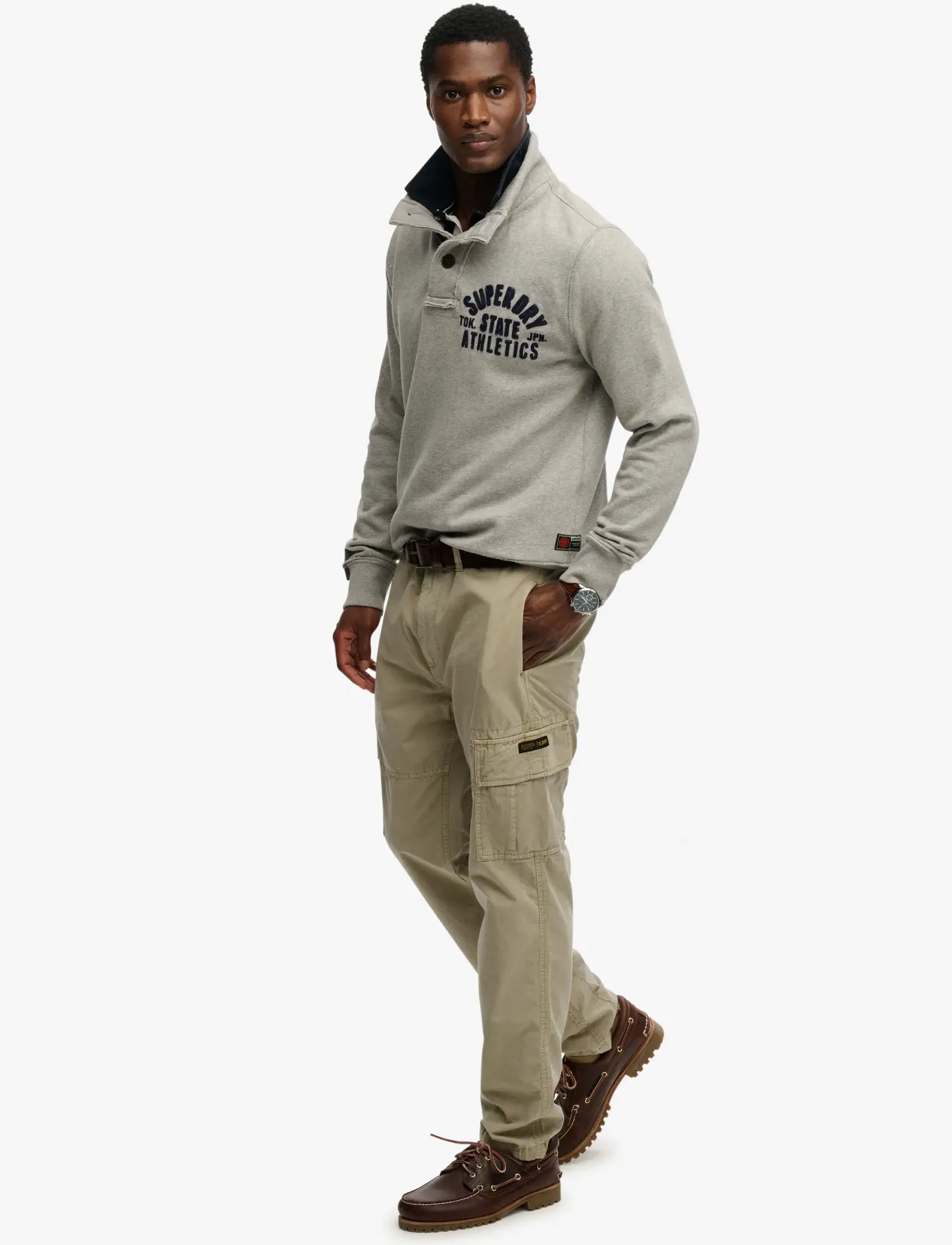 Superdry - RIPSTOP LIGHT CARGO PANT - cargobroeken - abbey stone - 5