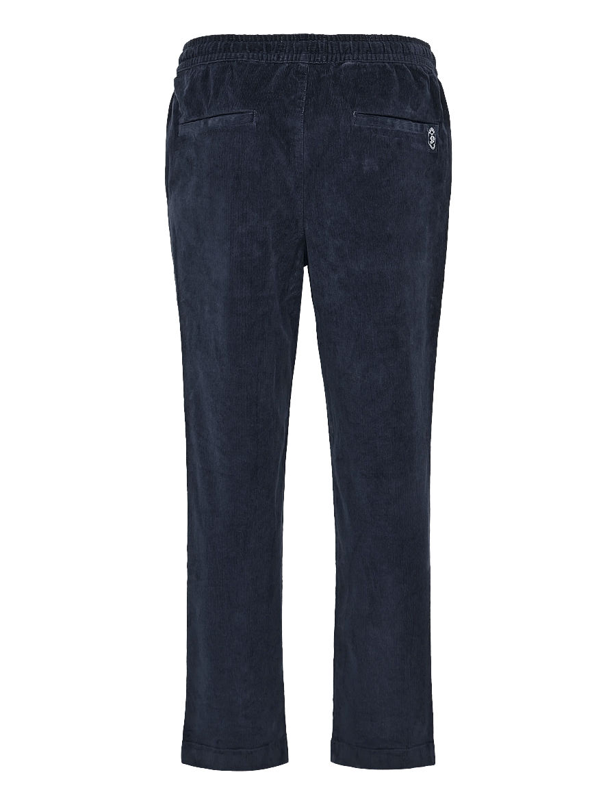 Superdry - MERCHANT CORD DRAWSTRING PANT - vabaajapüksid - eclipse navy - 2