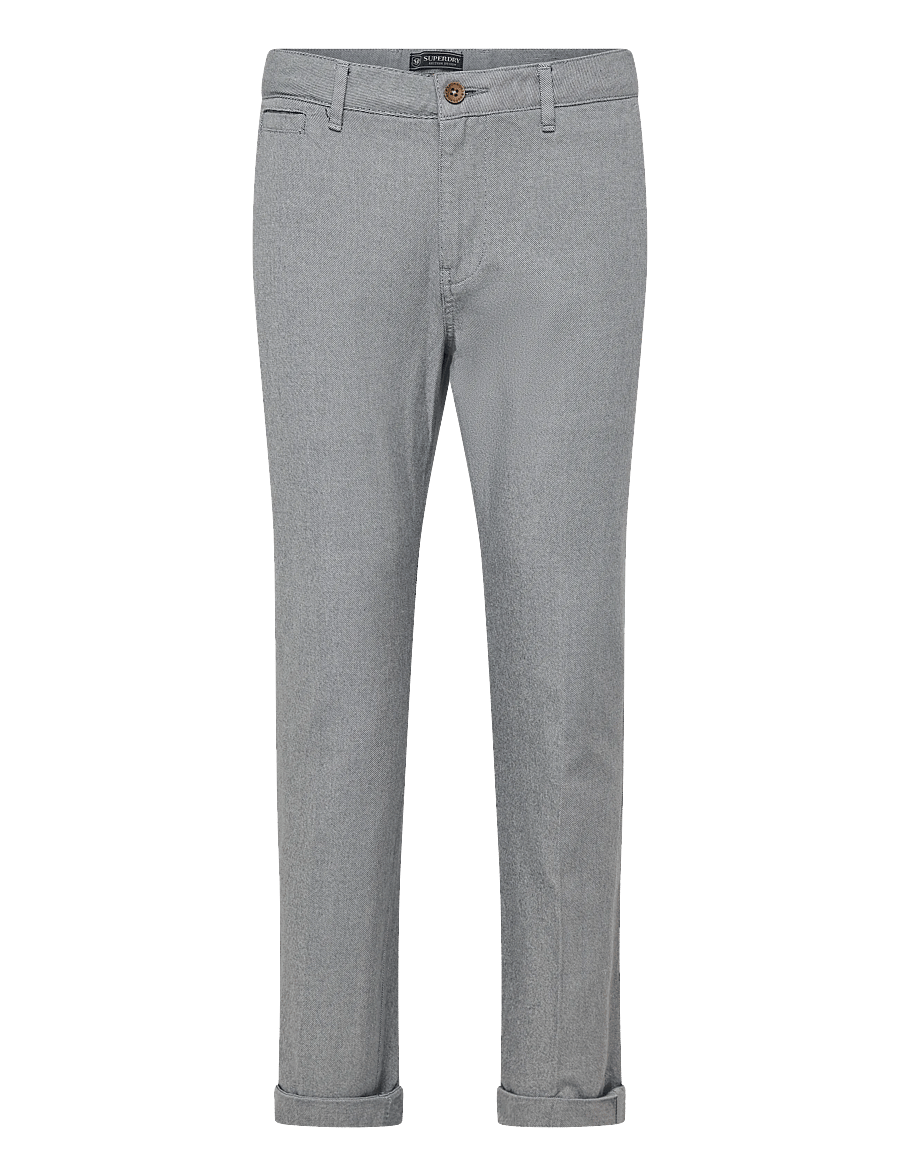 Superdry - PREMIUM TEXTURED REGULAR CHINO - chino-püksid - textured grey - 1