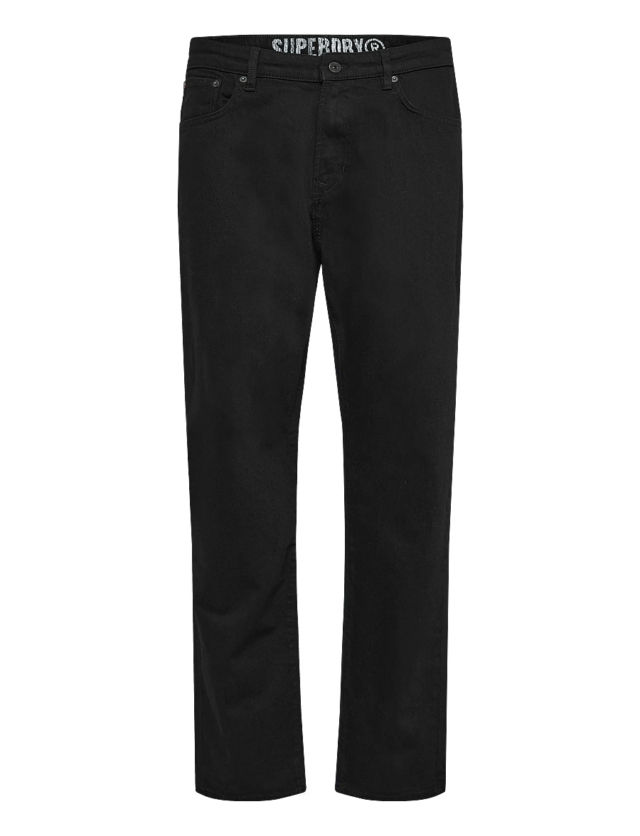 Superdry - VINTAGE TAPERED JEANS - tapered jeans - deep black - 1