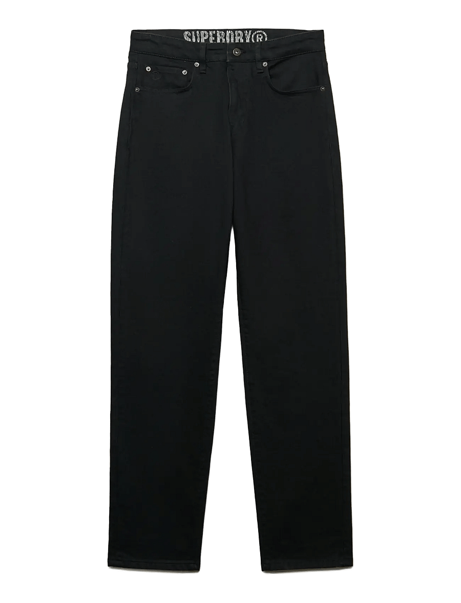 Superdry - VINTAGE TAPERED JEANS - tapered jeans - deep black - 1