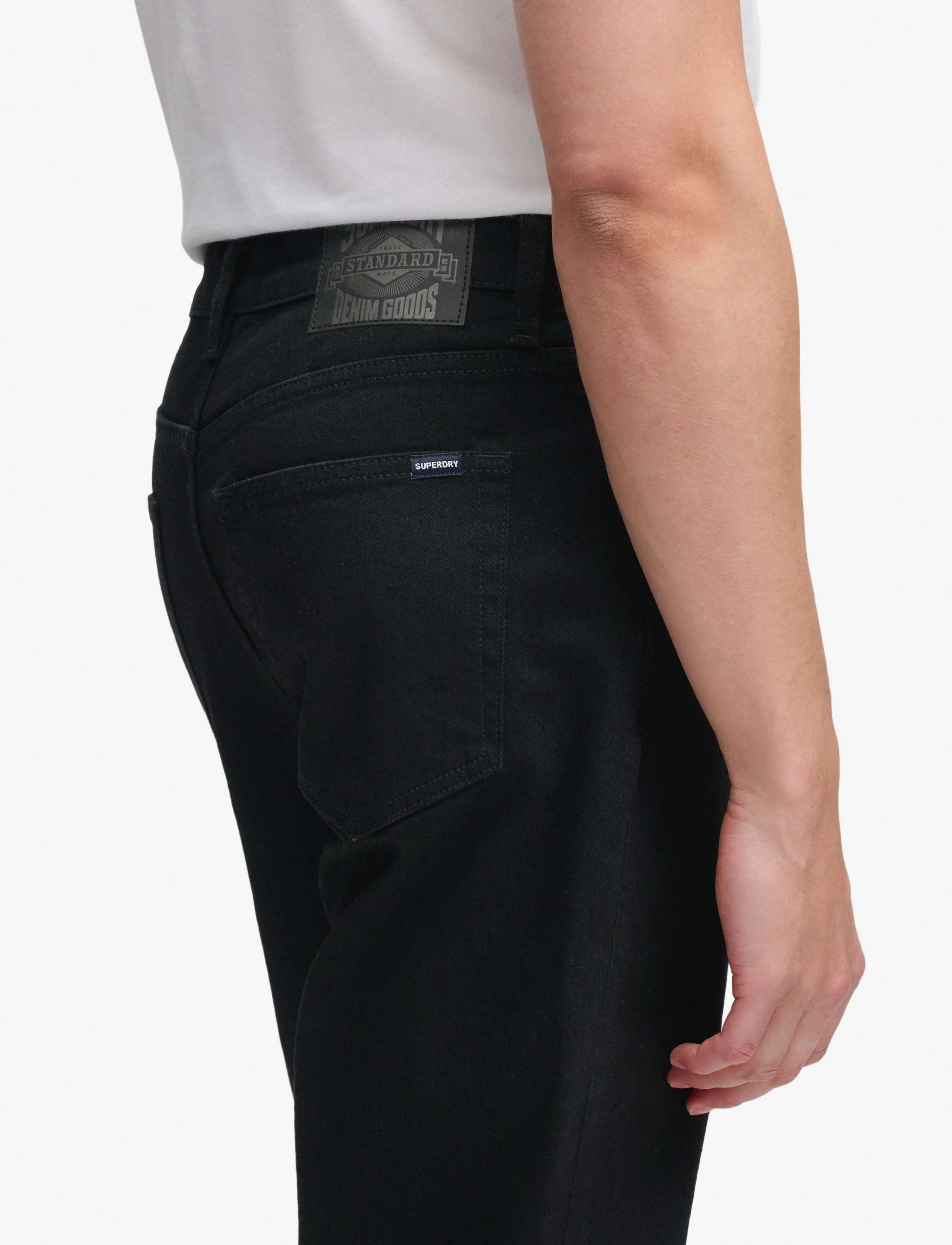 Superdry - VINTAGE TAPERED JEANS - tapered jeans - deep black - 2