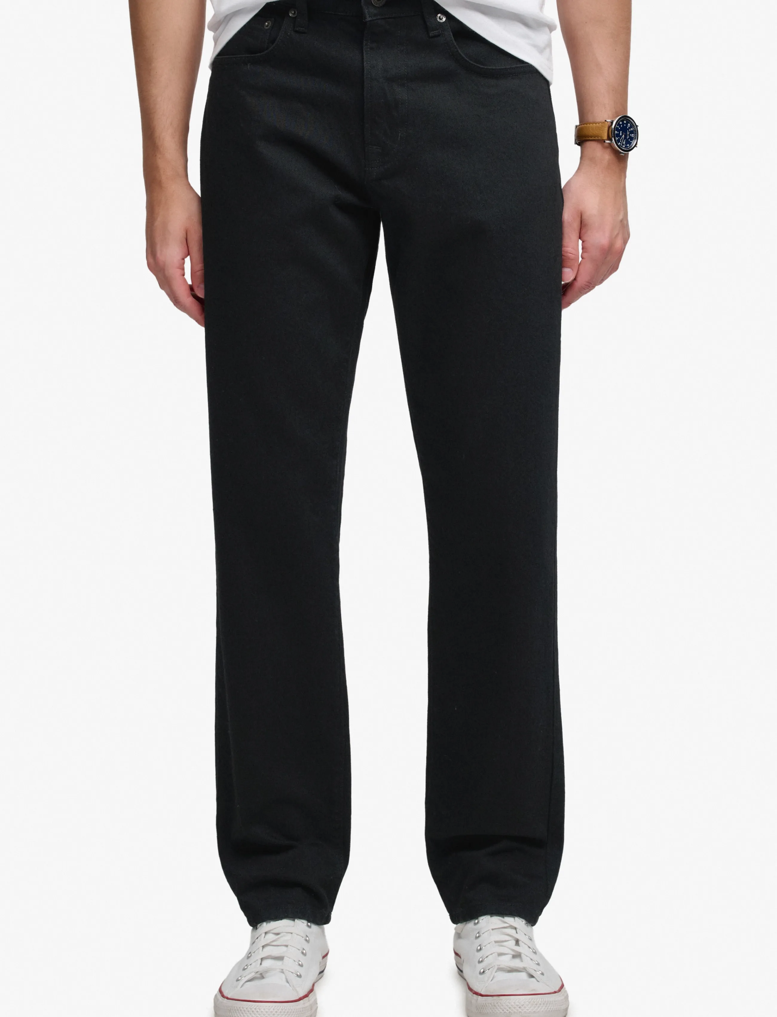 Superdry - VINTAGE TAPERED JEANS - tapered jeans - deep black - 3
