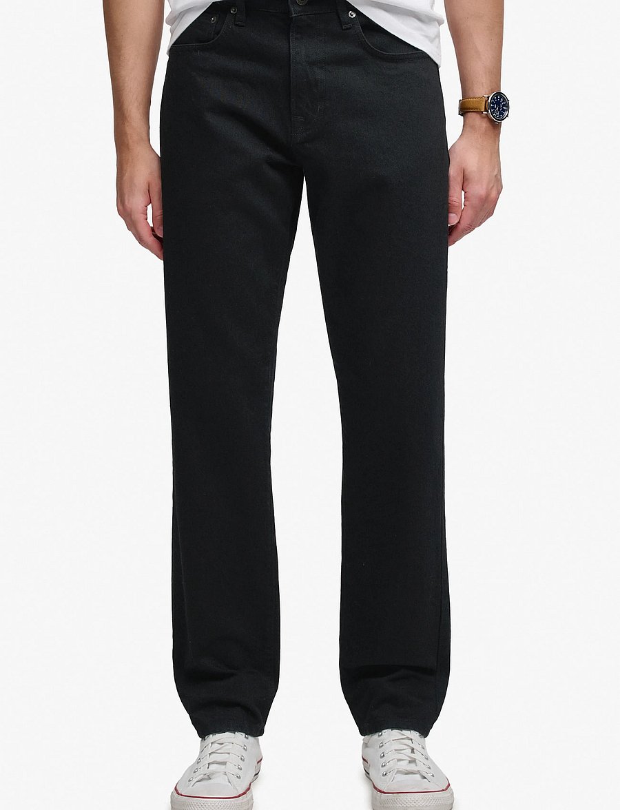 Superdry - VINTAGE TAPERED JEANS - tapered jeans - deep black - 3