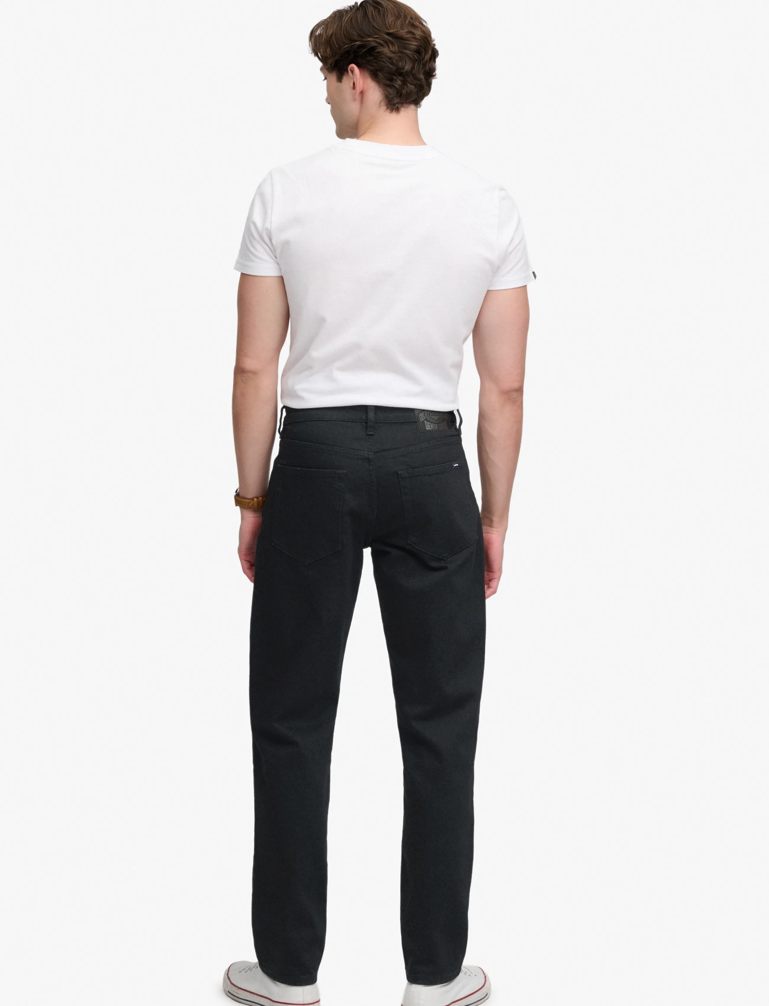 Superdry - VINTAGE TAPERED JEANS - tapered jeans - deep black - 4