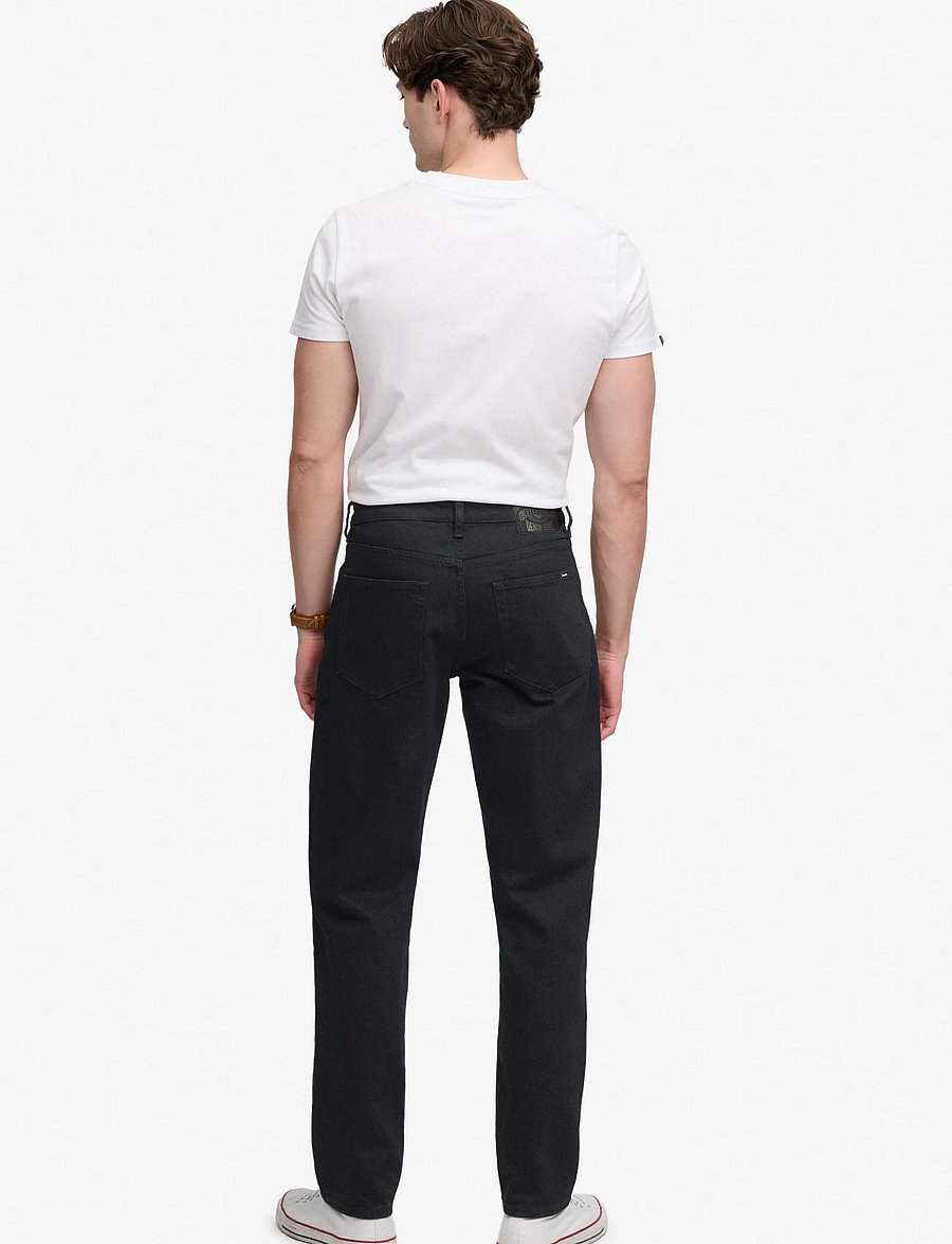 Superdry - VINTAGE TAPERED JEANS - tapered jeans - deep black - 4