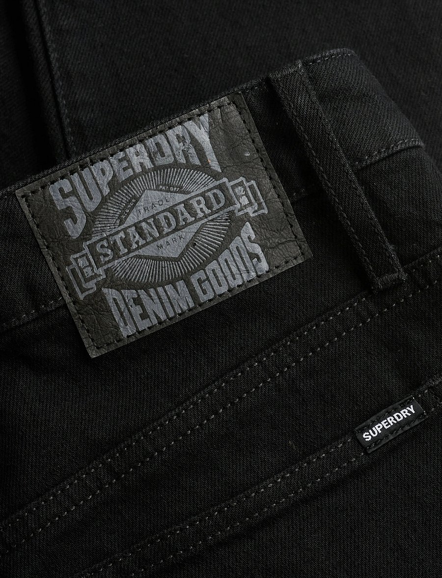 Superdry - VINTAGE TAPERED JEANS - tapered jeans - deep black - 5