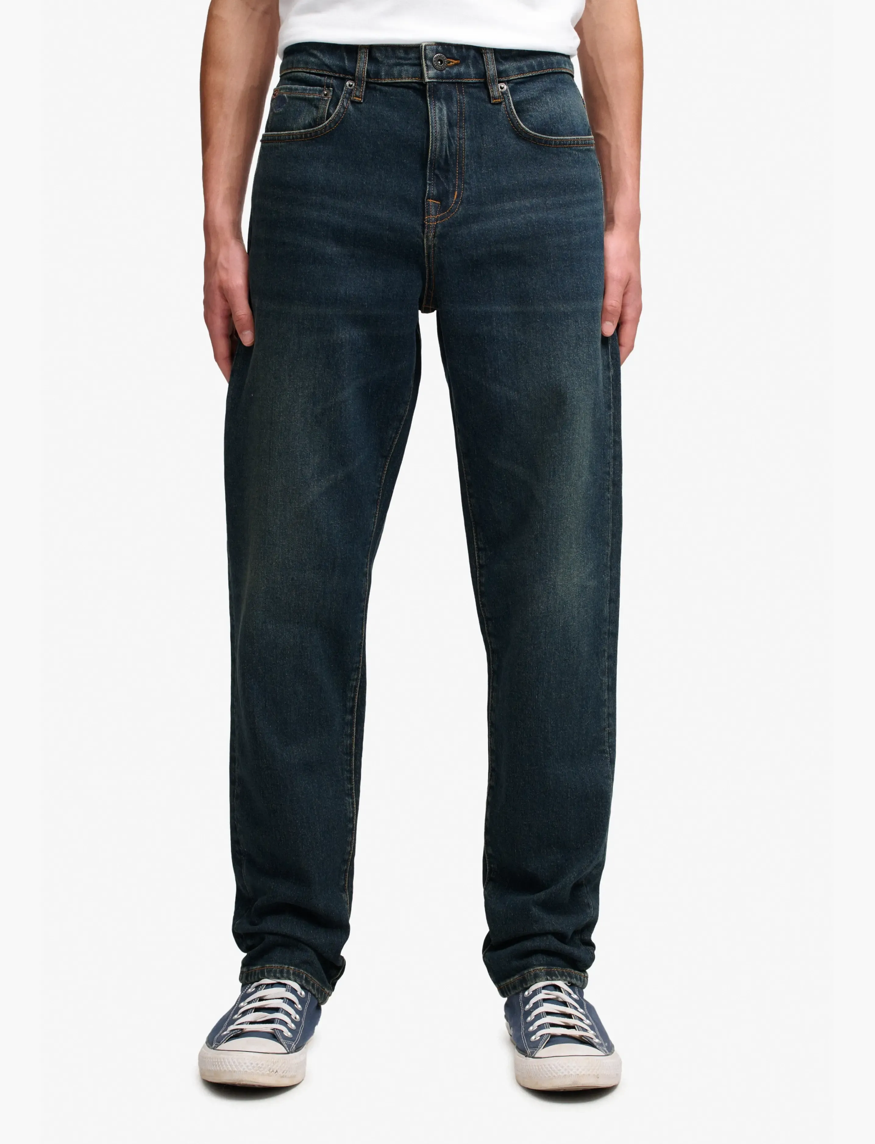 Superdry - VINTAGE TAPERED JEANS - schmal zulaufende jeans - homestead dark indigo - 3