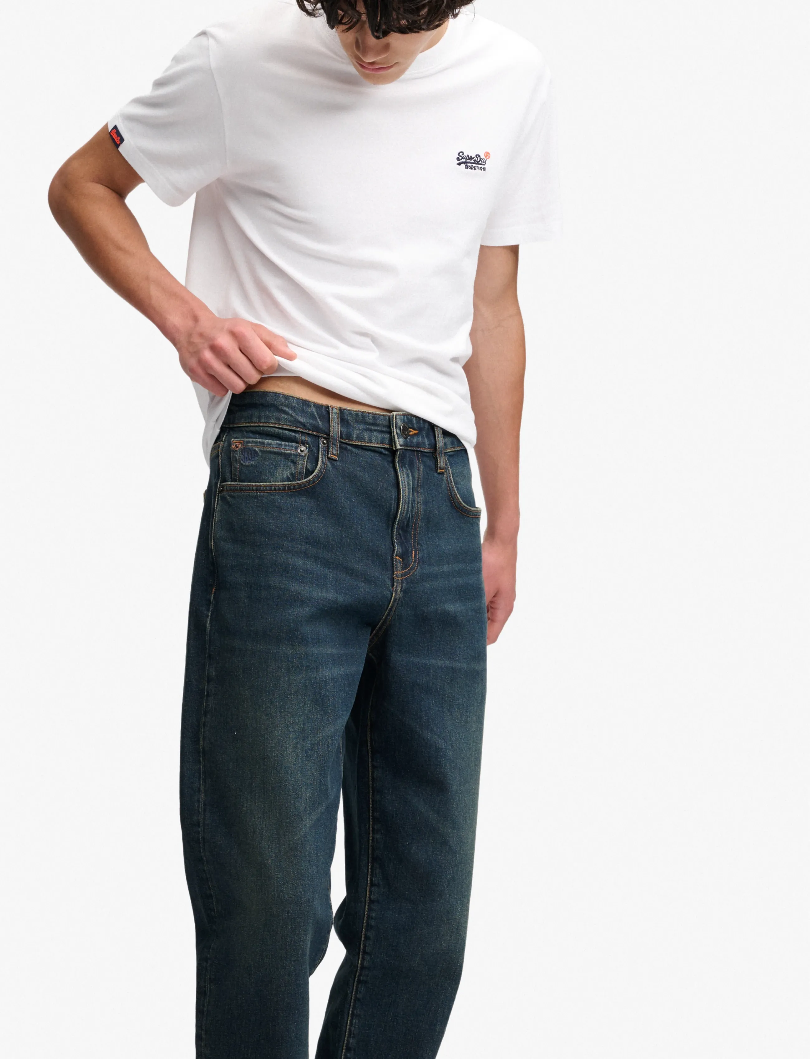 Superdry - VINTAGE TAPERED JEANS - schmal zulaufende jeans - homestead dark indigo - 4