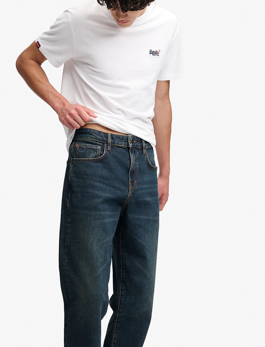 Superdry - VINTAGE TAPERED JEANS - schmal zulaufende jeans - homestead dark indigo - 4