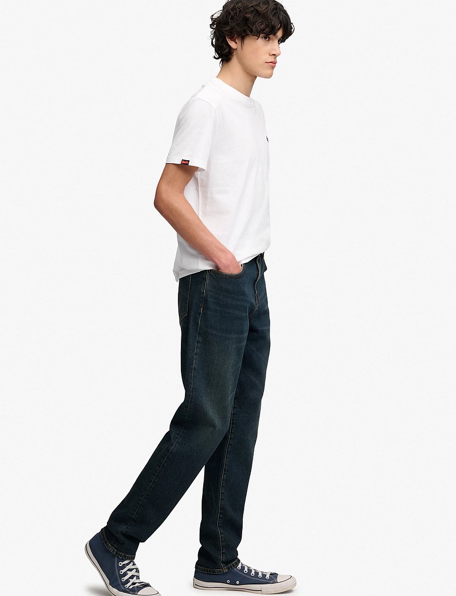 Superdry - VINTAGE TAPERED JEANS - schmal zulaufende jeans - homestead dark indigo - 5
