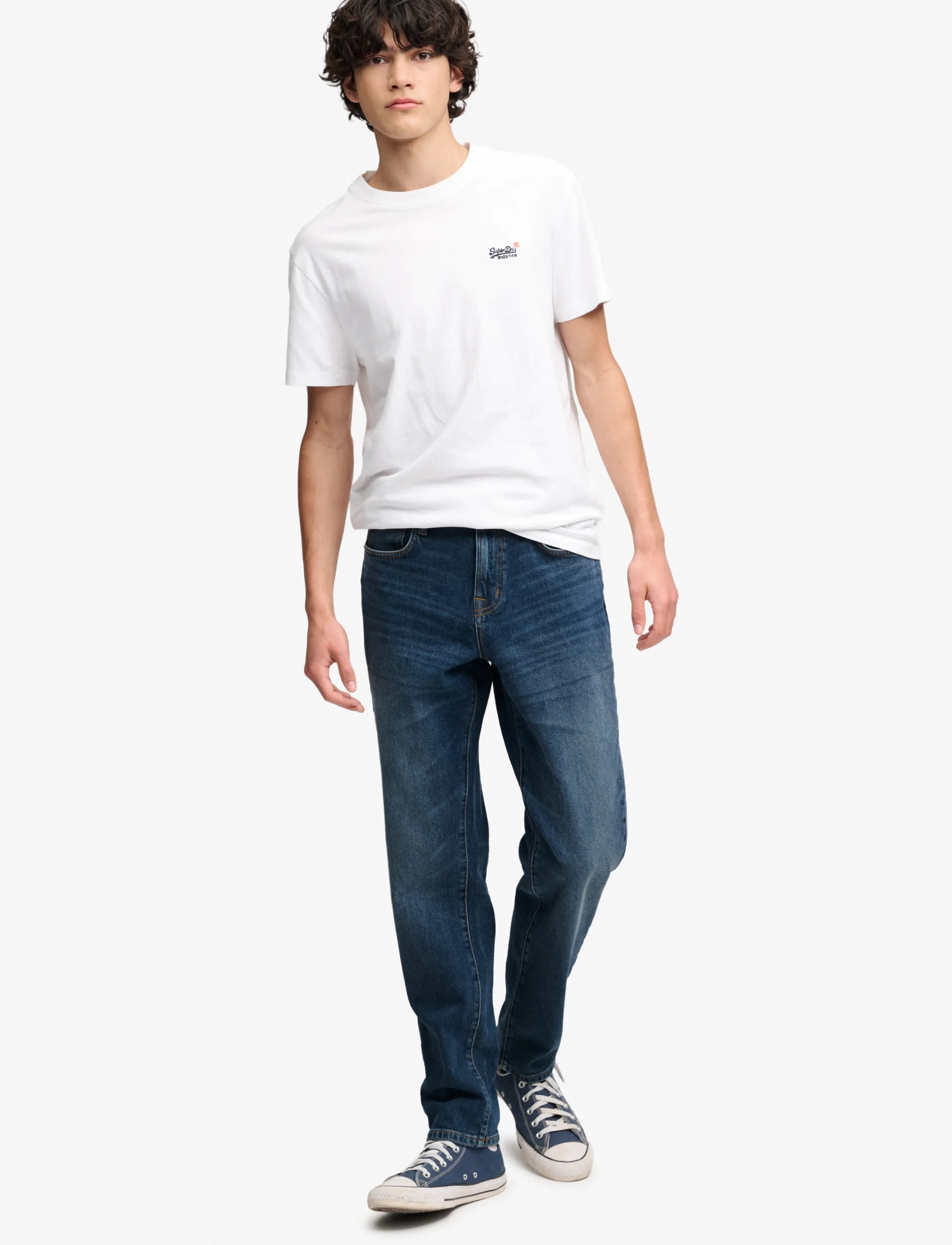 Superdry VINTAGE TAPERED JEANS - Schmal zulaufende Jeans - RANCH VINTAGE INDIGO / blue