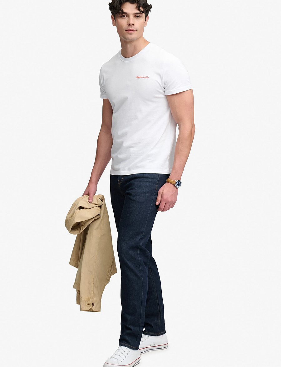Superdry - VINTAGE TAPERED JEANS - schmal zulaufende jeans - rinse blue - 0