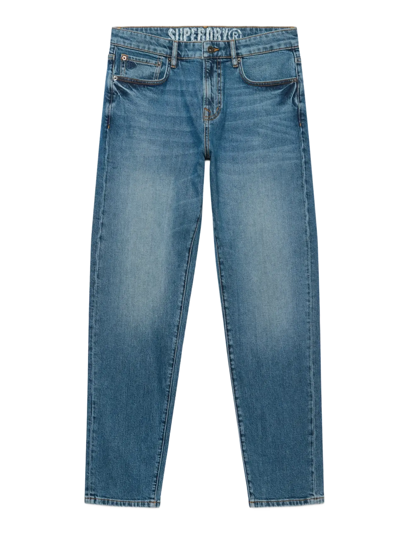 Superdry - VINTAGE TAPERED JEANS - schmal zulaufende jeans - vickers mid blue - 1
