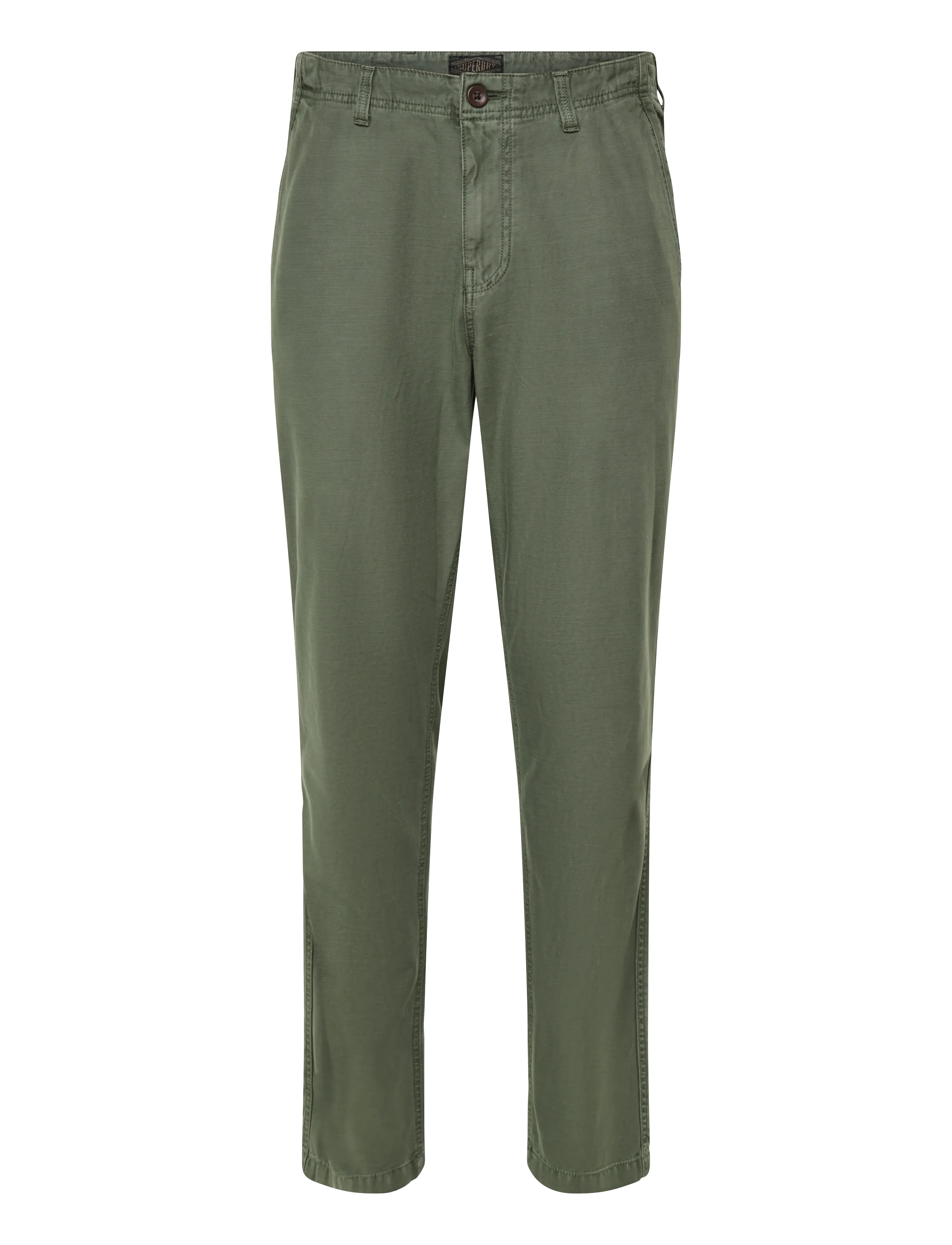 Superdry - TAPERED WASHED CHINO - chino-püksid - chive green - 1