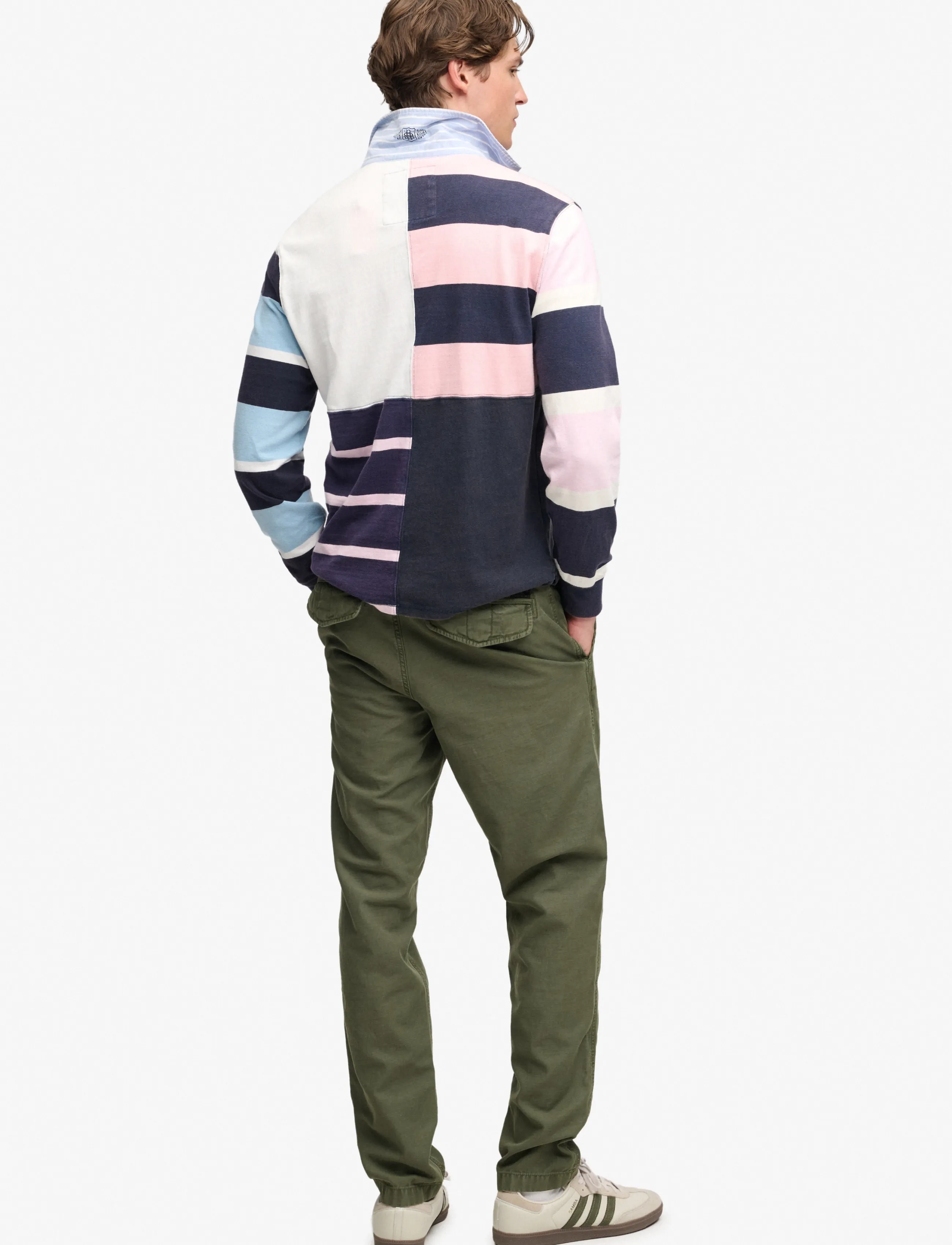 Superdry - TAPERED WASHED CHINO - chinos - chive green - 5