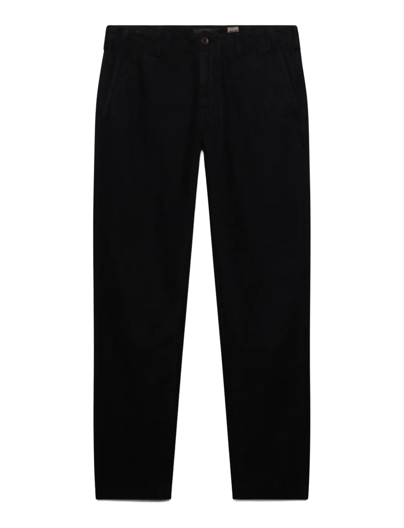 Superdry - TAPERED WASHED CHINO - chino-püksid - jet black - 1