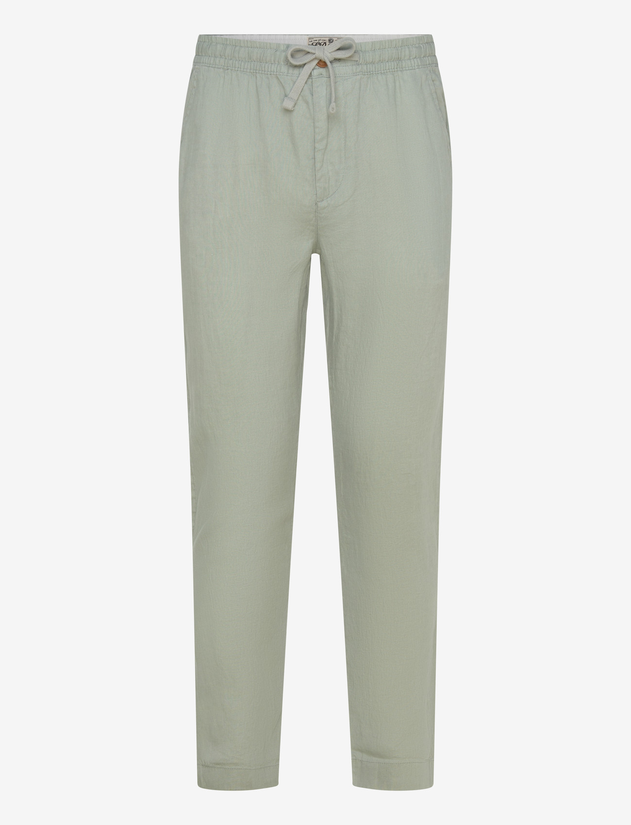 Superdry - MERCHANT LINEN PANT - linased püksid - bay green - 1