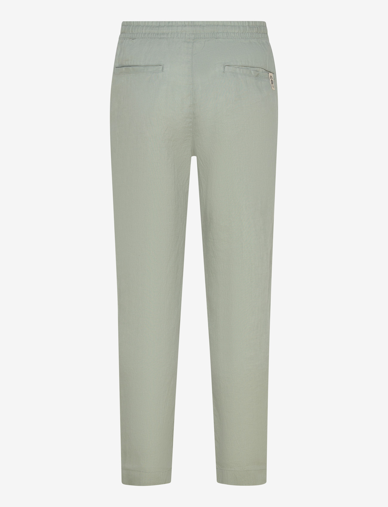 Superdry - MERCHANT LINEN PANT - linased püksid - bay green - 2