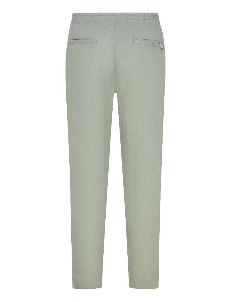 Superdry - MERCHANT LINEN PANT - linased püksid - bay green - 2